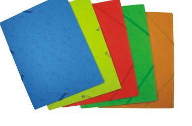 PAPER FILE FLODER WITH 2 COLOR STRINGS